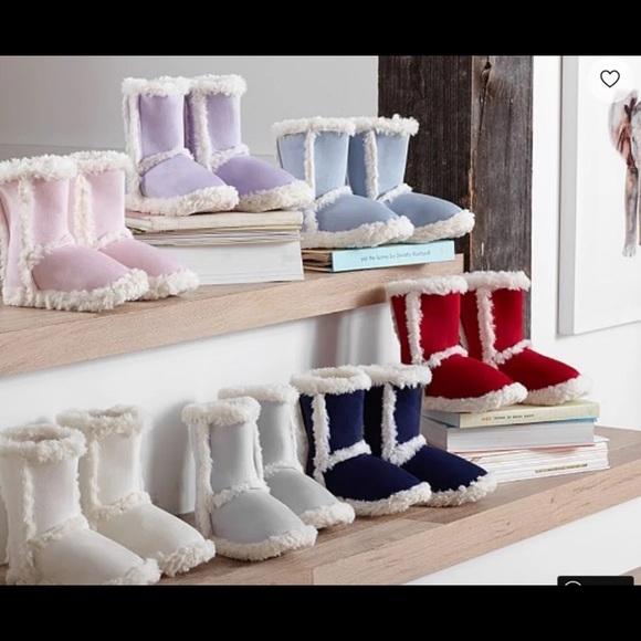 Suede Sherpa Slippers - Picture 4 of 4